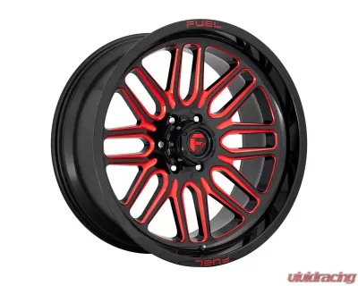 Fuel D663 Ignite Wheel 22x12 6X5.5 -43mm Gloss Black Red Tinted Clear - D66322208447