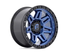 FUEL 1PC D813 Syndicate Wheel 17x9 6x5.5 1mm Dark Blue w/Black Ring