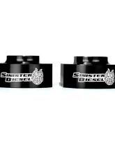 Sinister Diesel Black Leveling Kit Ford Powerstroke 2WD Only 2004-2015                                     - SD-0415LVL-BLK - Image 2