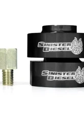 Sinister Diesel Black Leveling Kit Ford Powerstroke 2WD Only 2004-2015                                     - SD-0415LVL-BLK - Image 2