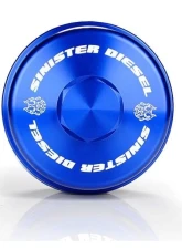 Sinister Diesel Billet Blue Cap Kit Ford Powerstroke 6.4L 2008-2010                                     - SD-BCK-6.4 - Image 2