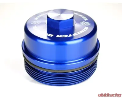 Sinister Diesel Billet Blue Cap Kit Ford Powerstroke 6.4L 2008-2010 - SD-BCK-6.4