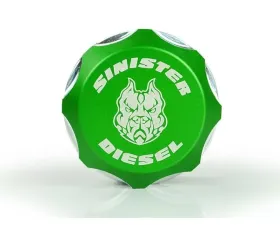 Sinister Diesel Billet Fuel Plug - Green Dodge|Ram 6.7 Cummins 2013-2018