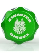 Sinister Diesel Billet Fuel Plug - Green Dodge|Ram 6.7 Cummins 2013-2018                                     - SD-FP-6.7C-GRN - Image 5