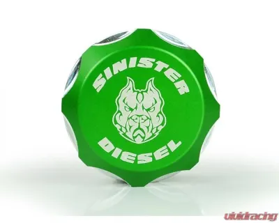 Sinister Diesel Billet Fuel Plug - Green Dodge|Ram 6.7 Cummins 2013-2018 - SD-FP-6.7C-GRN