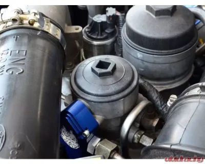 Sinister Diesel Blue Spring Kit w/ Billet Spring Housing Ford Powerstroke 6.0L 2003-2007 - SD-FUELBLK-6.0
