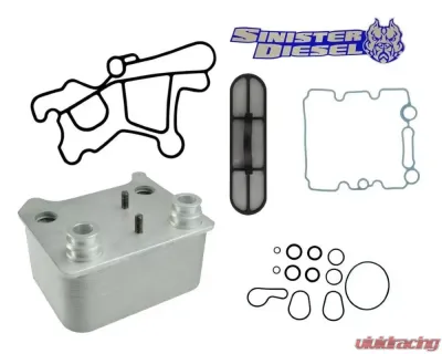 Sinister Diesel Oil Cooler w/ Gasket|O-rings Ford 6.0L Powerstroke 2003-2007 - SD-OC-6.0