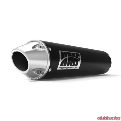 HMF Racing Big Core Slip-On Exhaust for Can-Am Maverick Turbo 15-17, Black - 016570638091