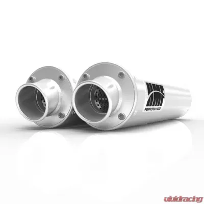 HMF Racing Dual Slip On Exhaust Arctic Cat Wildcat 1000 12-14, Black - 012305606071