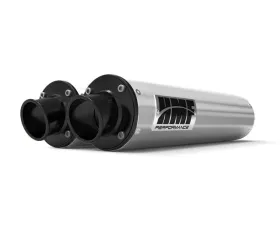 HMF Racing Dual Slip On Exhaust for Arctic Cat Wildcat 1000 12-14, Black