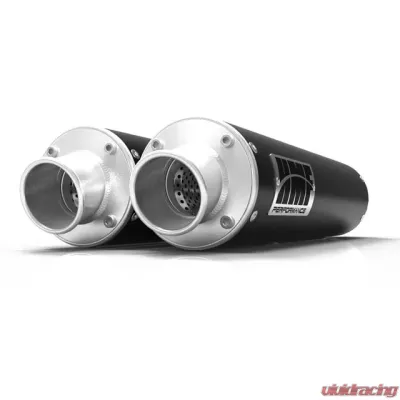 HMF Racing Dual Slip On Exhaust Arctic Cat Wildcat 1000 12-14, Black - 012305606171