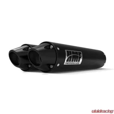HMF Racing Dual Slip On Exhaust, Arctic Cat Wildcat 1000 12-14, Black - 012305606183