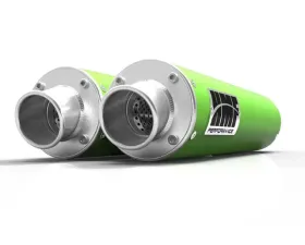 HMF Racing Dual Slip On Exhaust for Arctic Cat Wildcat 1000 12-14, Black