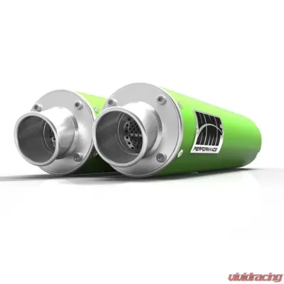 HMF Racing Dual Slip On Exhaust for Arctic Cat Wildcat 1000 12-14, Black - 012305606571