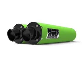 HMF Racing Dual Slip On Exhaust - Arctic Cat Wildcat 1000 12-14, Black