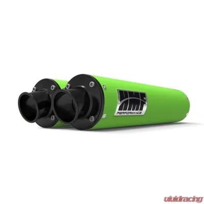 HMF Racing Dual Slip On Exhaust - Arctic Cat Wildcat 1000 12-14, Black - 012305606572