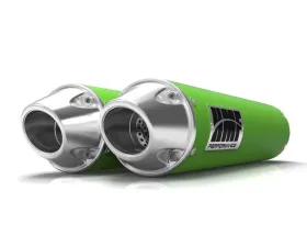 HMF Racing Dual Slip On Exhaust for Arctic Cat Wildcat 1000 12-14, Black