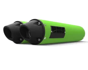 HMF Racing Dual Slip On Exhaust for Arctic Cat Wildcat 1000 12-14, Black