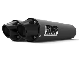HMF Racing Dual Slip On Exhaust for Can-Am Maverick/MAX 13-18, Black
