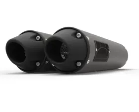 HMF Racing Dual Slip On Exhaust for Arctic Cat Wildcat 1000 12-14, Black