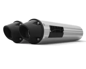 HMF Racing Dual Slip On Exhaust - Can-Am Maverick Turbo 15-17, Black