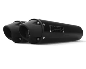 HMF Racing Dual Slip On Exhaust Can-Am Maverick Turbo 15-17, Black
