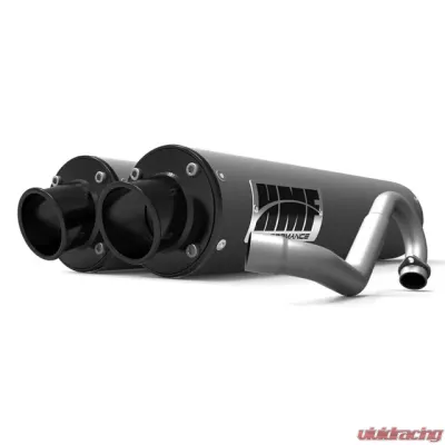HMF Racing Dual Full System Exhaust - Polaris RZR S 900 / 4 / Trail 15-19, Black - 035546638872
