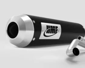 HMF Racing Honda Grom Slip-On Exhaust System Black, 2014-2023, Steel