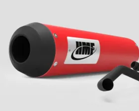 HMF Racing Honda Grom Slip-On Exhaust System Red Blackout 2014-2023