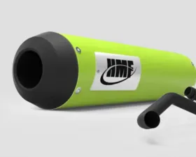 HMF Racing Honda Grom Slip-On Exhaust System Green Blackout 2014-2023