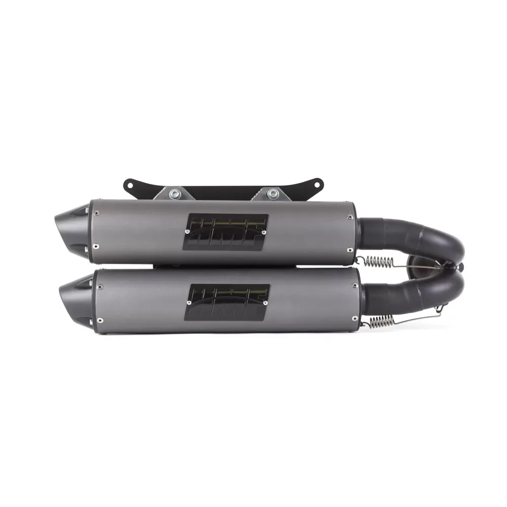 HMF Racing Titan SS Series Exhaust for 2016-2021 Polaris RZR, Black Steel - 83560B608870