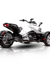 HMF Racing Slip-On Exhaust for Can-Am Spyder RS 08-12, Black Steel                                     - 015293726683 - Image 2