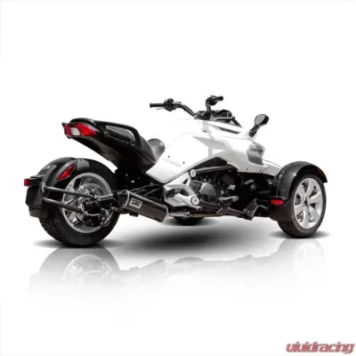 HMF Racing Slip-On Exhaust for Can-Am Spyder RS 08-12, Black Steel - 015293726683