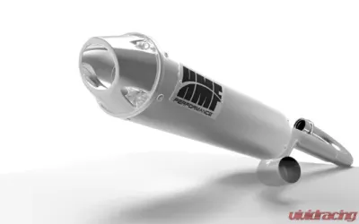 HMF Racing Big Core Exhaust Brushed Euro Tip Center Mount Can-Am Maverick Turbo 15-17 - 016579636091