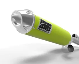 HMF Racing Big Core Exhaust Venom Green Center Mount Can-Am Maverick 15-17