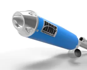 HMF Racing Big Core 3/4 Exhaust Octane Blue Euro Tip for Can-Am Maverick Turbo 15-17