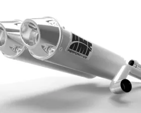 HMF Racing Dual Full System Exhaust Brushed Euro Polished Tips Polaris RZR 900 Trail 15-17