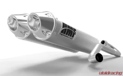 HMF Racing Dual Full System Exhaust Brushed Euro Polished Tips Polaris RZR 900 Trail 15-17 - 035546636086