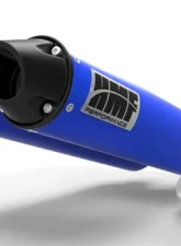 HMF Racing Dual Full System Exhaust Blue Euro Black Tips Polaris General 1000 15-17                                     - 035596636483 - Image 2