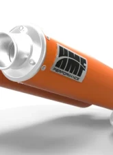 HMF Racing Dual Full System Exhaust Orange Turn Down Brushed Tips Polaris General 1000 15-17                                     - 035596636871 - Image 2