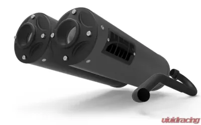 HMF Racing Titan XL Dual Turbo Back Exhaust, Black Stainless, Can-Am X3 2017-2022 - 71660A638893