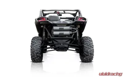 HMF Racing Titan XL Dual Turbo Back Exhaust, Black Stainless, Can-Am X3 2017-2022 - 71660A638893
