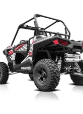 HMF Racing Dual Full System Exhaust Polaris RZR 900 Trail 15-17, Red Tips                                     - 035546636686 - Image 2