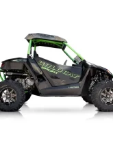 HMF Racing Slip On Exhaust - Performance Series for Arctic Cat Wildcat Sport 16-17, Black, Lightweight Steel                                     - 012323606586 - Image 2