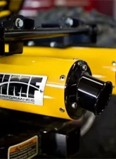 HMF Racing Dual 3/4 Performance Exhaust System, Yellow Turn Down, Black Tips, Outer Mount, Can-Am Commander 1000 (14-15)                                     - 016522696372 - Image 3