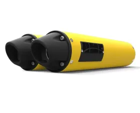 HMF Racing Dual Slip-On Exhaust, Performance Series, Can-Am Maverick/MAX 13-18, Black Finish