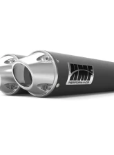 HMF Racing Dual Slip On Exhaust for Can-Am Maverick Turbo 15-17, Black                                     - 016575638786 - Image 2