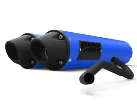 HMF Racing Dual Full System Exhaust Polaris RZR XP/4 1000 15-19, Black