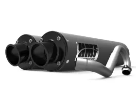 HMF Racing Dual Full System Exhaust Polaris RZR XP/4 1000 14-19, Black