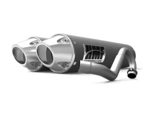 HMF Racing Dual Full System Exhaust for Polaris RZR XP/4 1000 14-20, Black